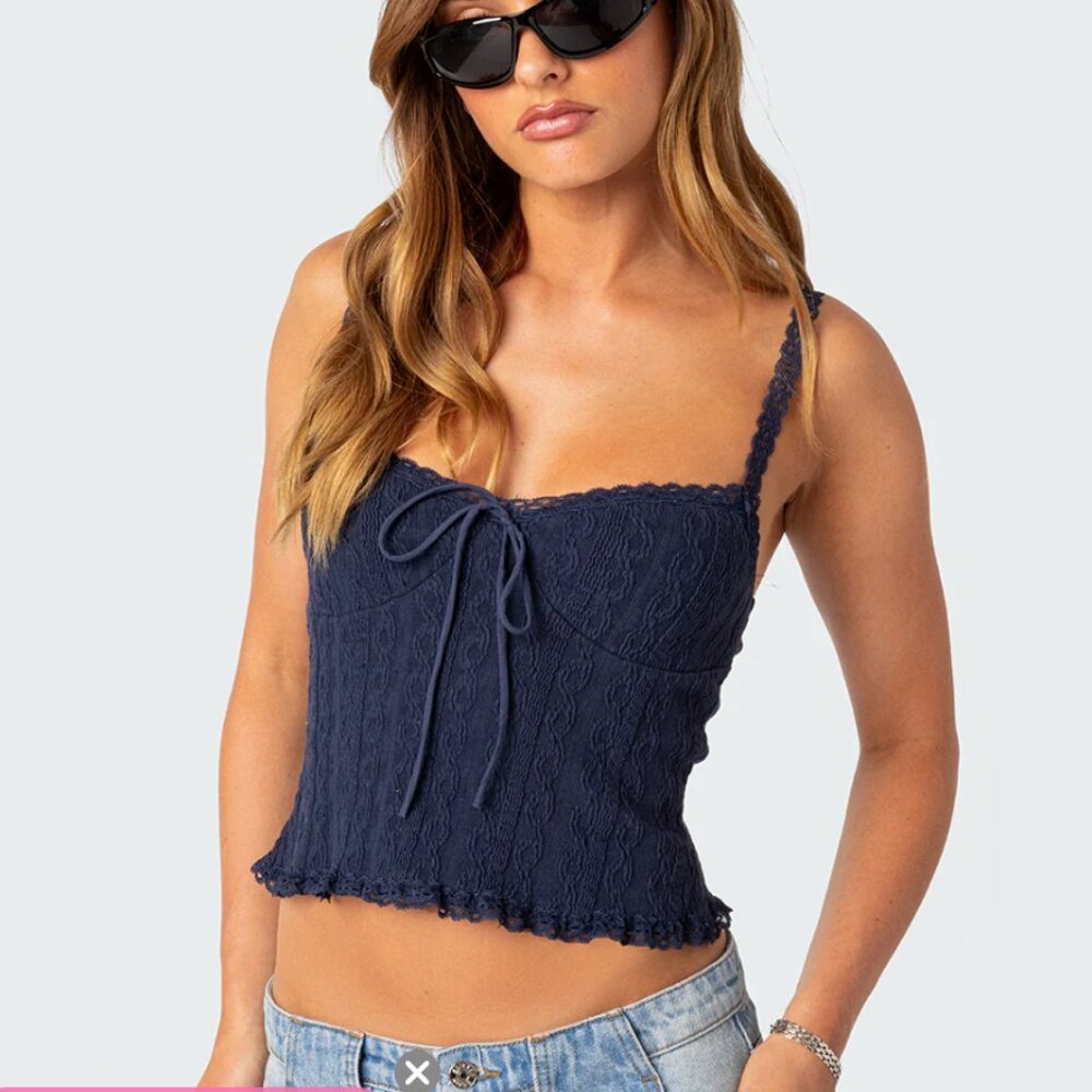 Lacey Knit Tank Top